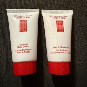 RED DOOR BY ELIZABETH ARDEN FOR WOMEN BODY LOTION & BATH GEL 1.7 OZ EACH NO BOX